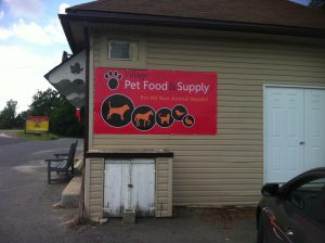 Pet Food Supply Sign
